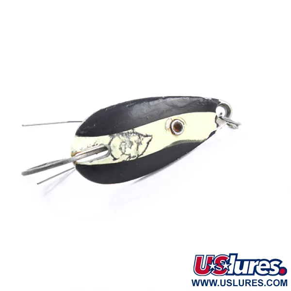 Eppinger Weedless Dardevle Midget Cuchara, Negro/Blanco/Níquel, 6g, #1867