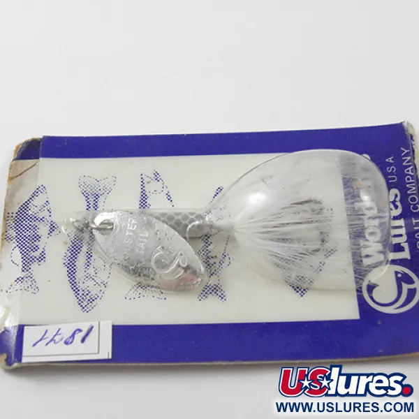 Worden’s Original Rooster Tail Cucharilla, Níquel / Blanco, 1,77g, #1871