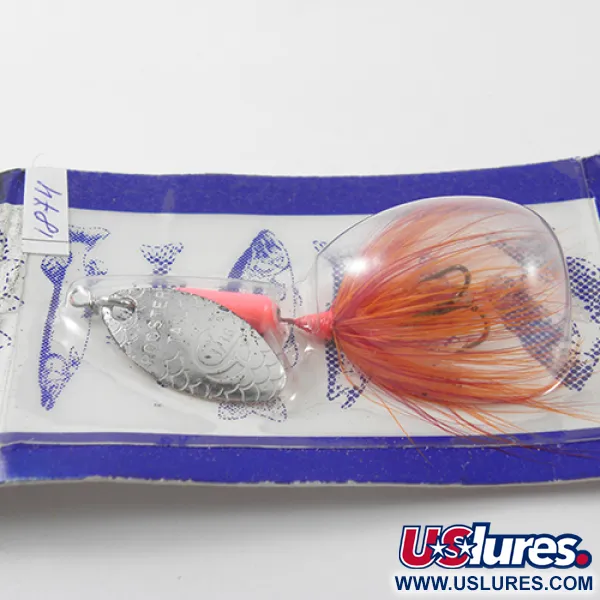 Worden’s Original Rooster Tail Cucharilla, Níquel/Rojo, 1,77g, #1874