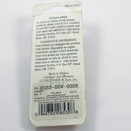 Luhr Jensen Metric Pro Spinner 4, Oro martillado, 11g, Cucharilla, #1881