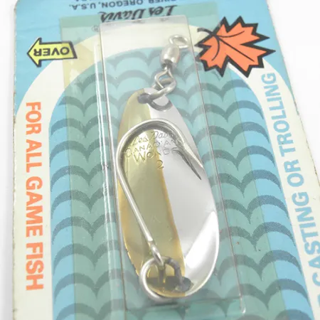 Les Davis Canadian Wonder Cucharilla, Níquel/Oro, 7g, Acabado 50/50, #1884