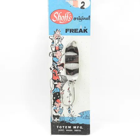 Shoff's Freak Cucharilla, Plata, 12g, Hoja Texturizada, #1885