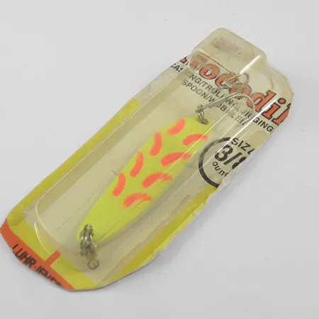 Luhr Jensen Krocodile Die #3 Cucharilla, Amarillo Flúor, 10,6g, #1890