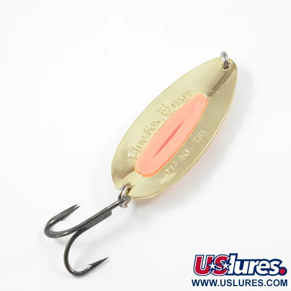 Blue Fox Pixee Cucharilla, Oro/Naranja, 24g, Latón Pesado, #1905