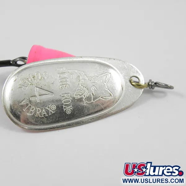 Blue Fox Super Vibrax 4 Cucharilla, Plata/Rosa, 10,5g, Antitorsión, #1916