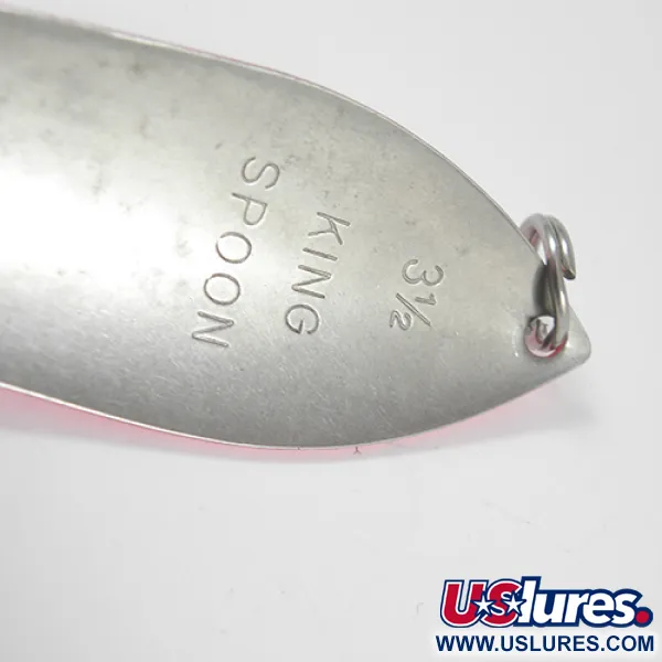 Pro King Weedless King Spoon Cucharilla, Plata/Rosa, 34g, Anti-alga, #1931