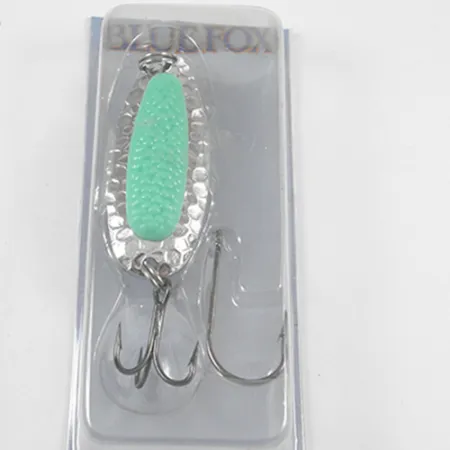 Blue Fox Pixee Cucharilla, Níquel / Verde, 14g, Martillado, #1940