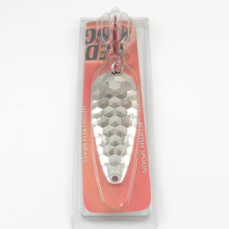 Worth Red King Spoon Cucharilla, Níquel martilleado, 17g, USA, #1943