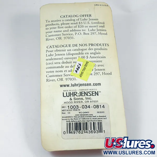 Luhr Jensen Krocodile Die #5 Cucharilla, Fire Tiger/Gold, 21g, #1944