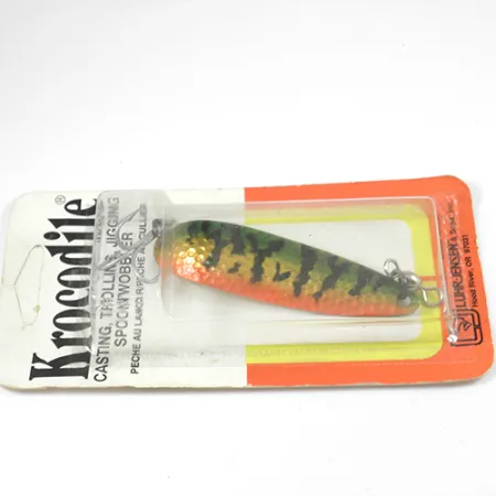 Luhr Jensen Krocodile Die #5 Cucharilla, Fire Tiger/Gold, 21g, #1944