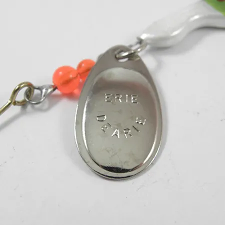 Erie Dearie Walleye Killer Spinner, Níquel/Verde, 14g, Vintage, #1952