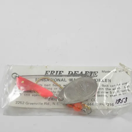 Erie Dearie Walleye Killer Spinner, Níquel/Rojo, 9g, #1953