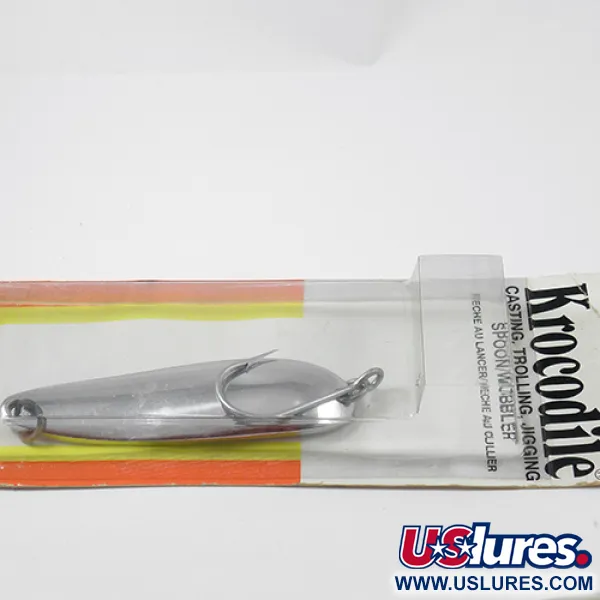 Luhr Jensen Krocodile Die #6 Cucharilla, Níquel, 64g, Anzuelo, #1959