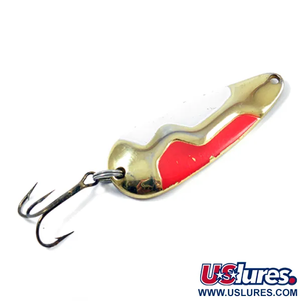 Acme Kamlooper Jumbo Cucharilla, Rojo/Blanco/Níquel/Oro, 18g, #1966