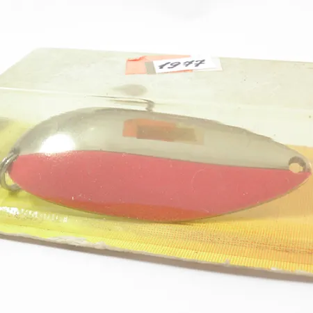 Luhr Jensen Lil' Kroc Cucharilla, Cromo/Rojo, 21g, Lance largo, #1977