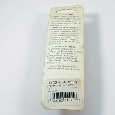 Luhr Jensen Lil' Kroc Cucharilla, Cromo/Rojo, 21g, Lance largo, #1977