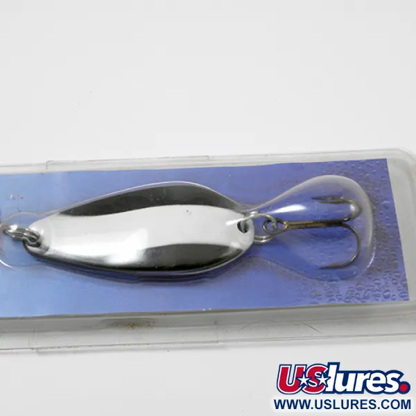 Blue Fox Strobe Tear Drop Cucharilla, Negro/Blanco, 11g, VMC, #1979