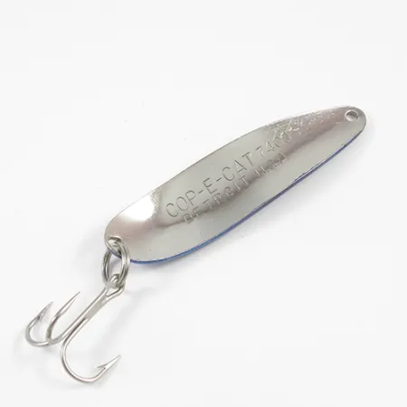 Dardevle Cop-E-Cat 7400 Cucharilla, Níquel / Azul, 14g, #1985