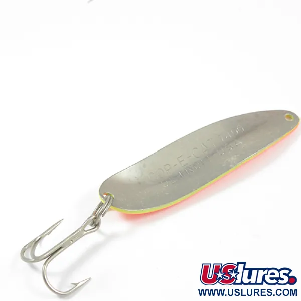 Dardevle Cop-E-Cat 7400 Cucharilla, Amarillo neón/rosa, 14g, #1996