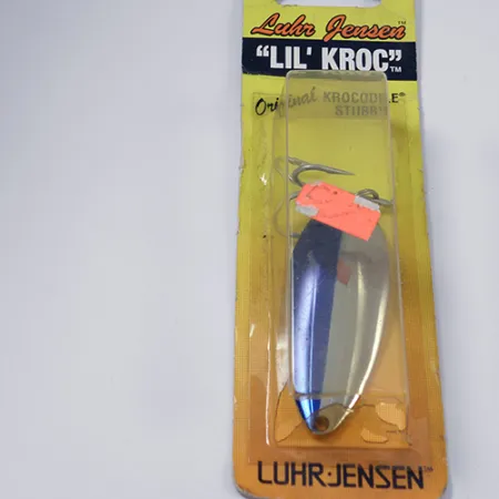 Luhr Jensen Lil' Kroc (Krocodile Stubby) Cucharilla, Níquel/Azul, 21g, #1998