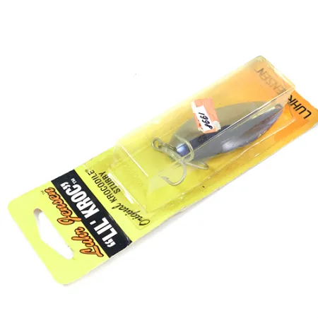 Luhr Jensen Lil' Kroc (Krocodile Stubby) Cucharilla, Níquel/Azul, 21g, #1998