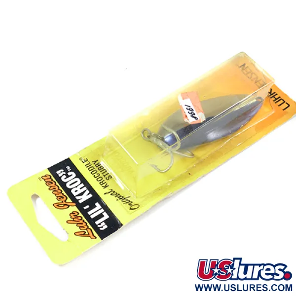 Luhr Jensen Lil' Kroc (Krocodile Stubby) Cucharilla, Níquel/Azul, 21g, #1998