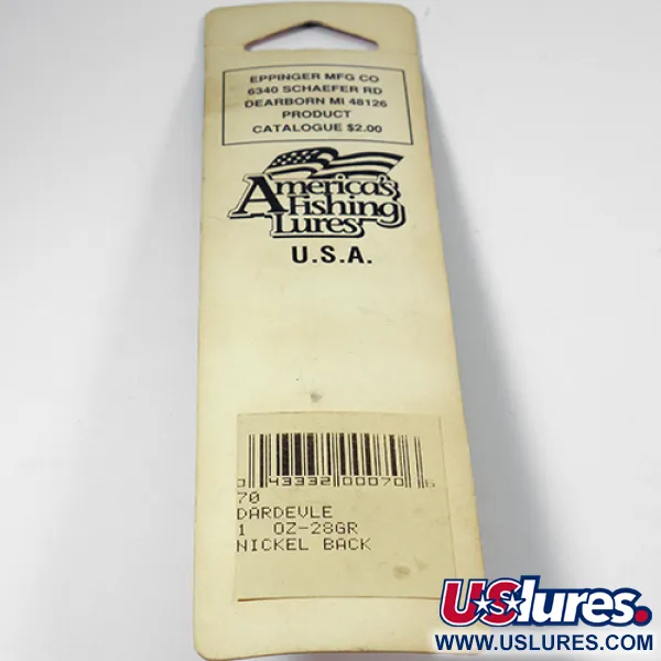 Cucharilla Eppinger Dardevle, Amarillo/Verde Flúor, 28g, #2004