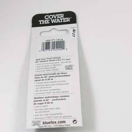 Blue Fox Vibrax Shallow Cucharilla, Rainbow, 4g, Anti-torsión, #2057