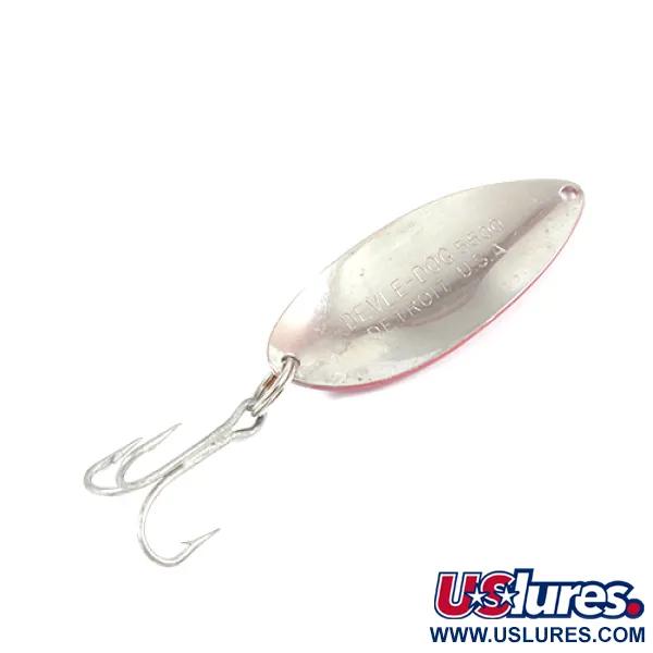 Dardevle Devle Dog 5500 Cucharilla, Rojo/Blanco/Níquel, 21g, #2063