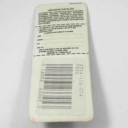 Luhr Jensen Les Davis Bang Tail Cucharilla, Frog, 2g, Pala Oro, #2077