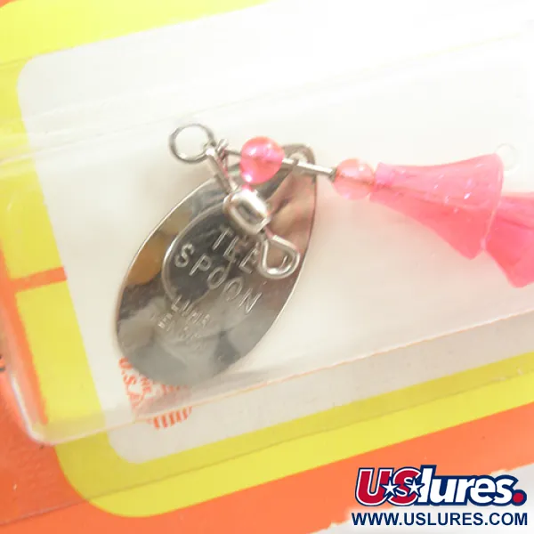 Luhr Jensen TEE Spoon Cucharilla, Níquel / Rojo, 7g, Vintage, #2078