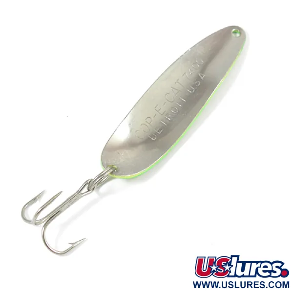 Cucharilla Eppinger Dardevle Cop-E-Cat 7400, Amarillo/Verde/Níquel, 14g, #2098