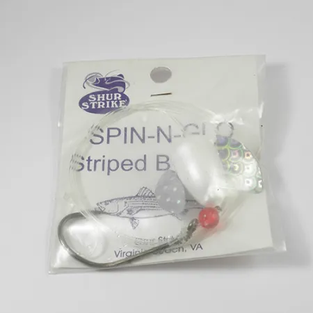 Aparejo Shur Strike Spin-n-Glo, Perla, 7g, Alas Mylar, #2101