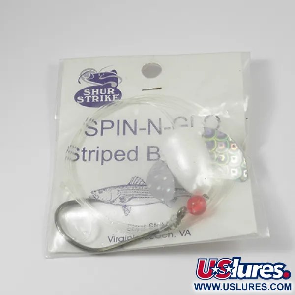 Aparejo Shur Strike Spin-n-Glo, Perla, 7g, Alas Mylar, #2101