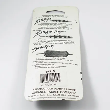 Michigan Stinger Glow Cucharilla curricán, Rainbow Trout Glow, 12g, #2106