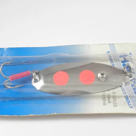 Poulsen Half-Fast Ondulante, Níquel / Rojo, 16g, USA, #2113