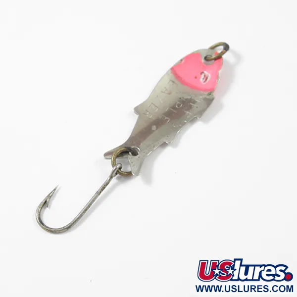 Shoff's Triple Teazer Cucharilla, Níquel / Rojo, 1,1g, Perfil pez, #2171