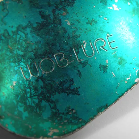 Worden’s Wob Lure Cucharilla, Níquel martillado/Verde, 14g, USA, #2172