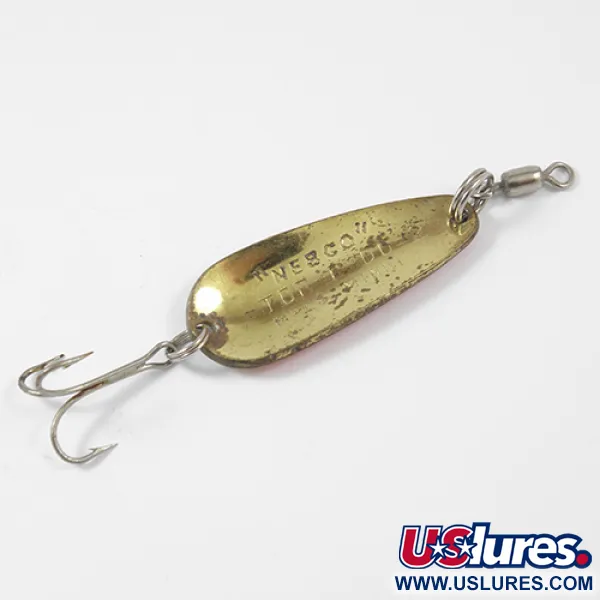 Nebco Tor-P-Do 2 Cucharilla, Latón martilleado, 14g, Vintage, #2173