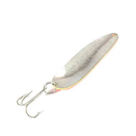 Dardevle Cop-E-Cat 7400 Cucharilla, Amarillo/Naranja/Níquel, 14g, #2180