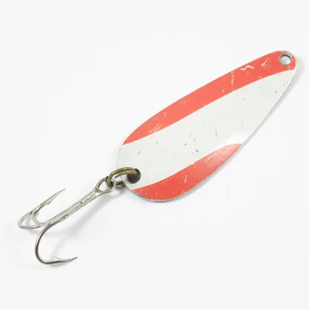Nebco FlashBait 266 Cucharilla, Rojo/Blanco/Níquel, 10g, Vintage, #2182
