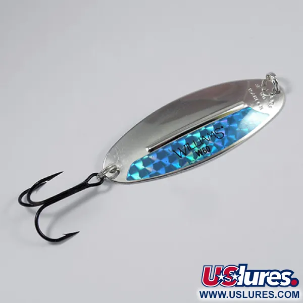 Williams Wabler Cucharilla, Plata / Holograma Arcoíris, 18.9g, #2187