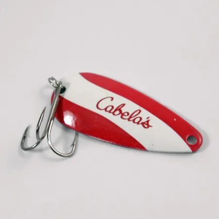Cabela's Cucharilla, Rojo / Blanco / Níquel, 12g, Niquelado, #2191