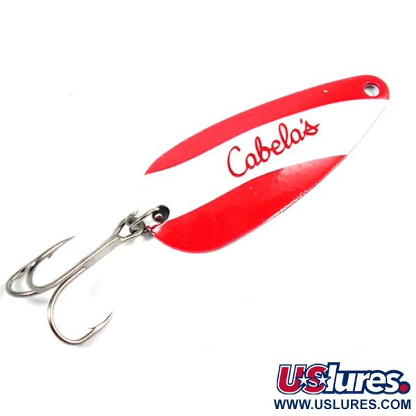 Cabela's Cucharilla, Rojo / Blanco / Níquel, 12g, Niquelado, #2191