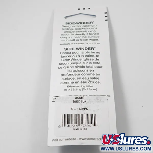 Acme Side-winder Cucharilla, Trucha Arcoíris, 5.7g, Lanzado, #2221