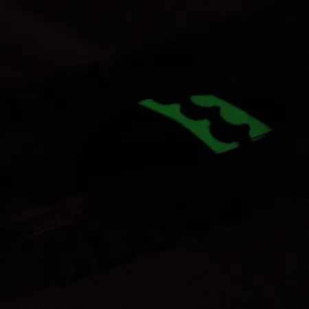 Acme Little Cleo Cucharilla, Níquel/Verde/Glow/UV, 9,5g, curva, #2224