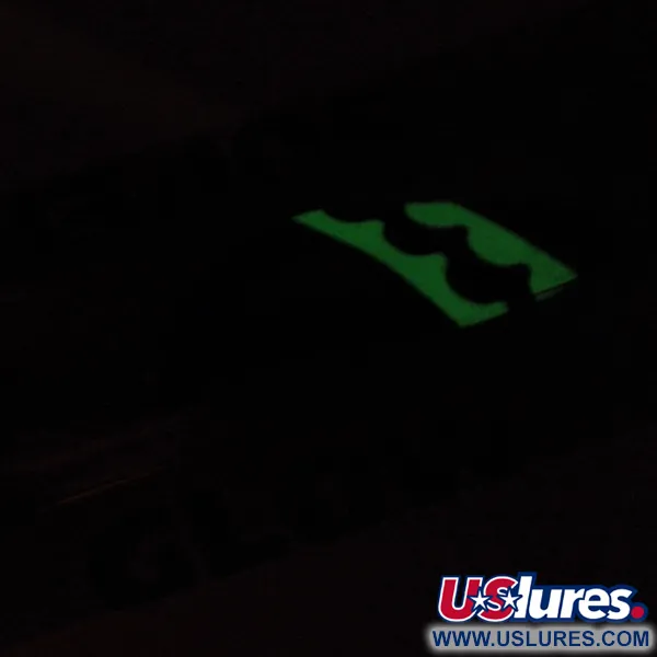 Acme Little Cleo Cucharilla, Níquel/Verde/Glow/UV, 9,5g, curva, #2224