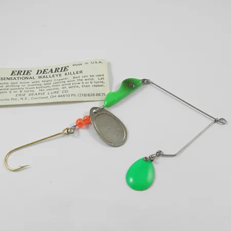 Erie Dearie Walleye Killer Spinnerbait, Chartreuse, 16g, USA, #2235