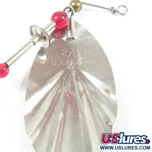 Eppinger Dardevle JT Buel Spinner, Níquel/Verde/Blanco, 15g, Vintage, #2238