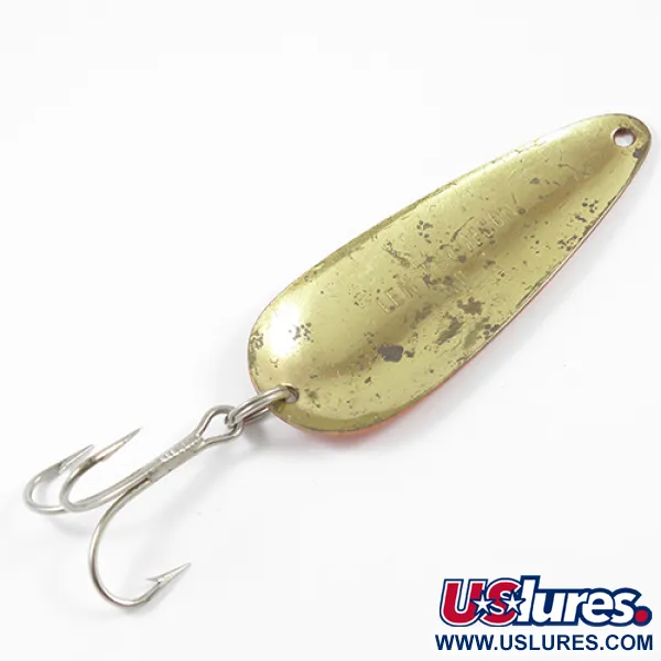 Len Thompson #2, 28g, Rojo / Negro / Latón, Cucharilla #2243